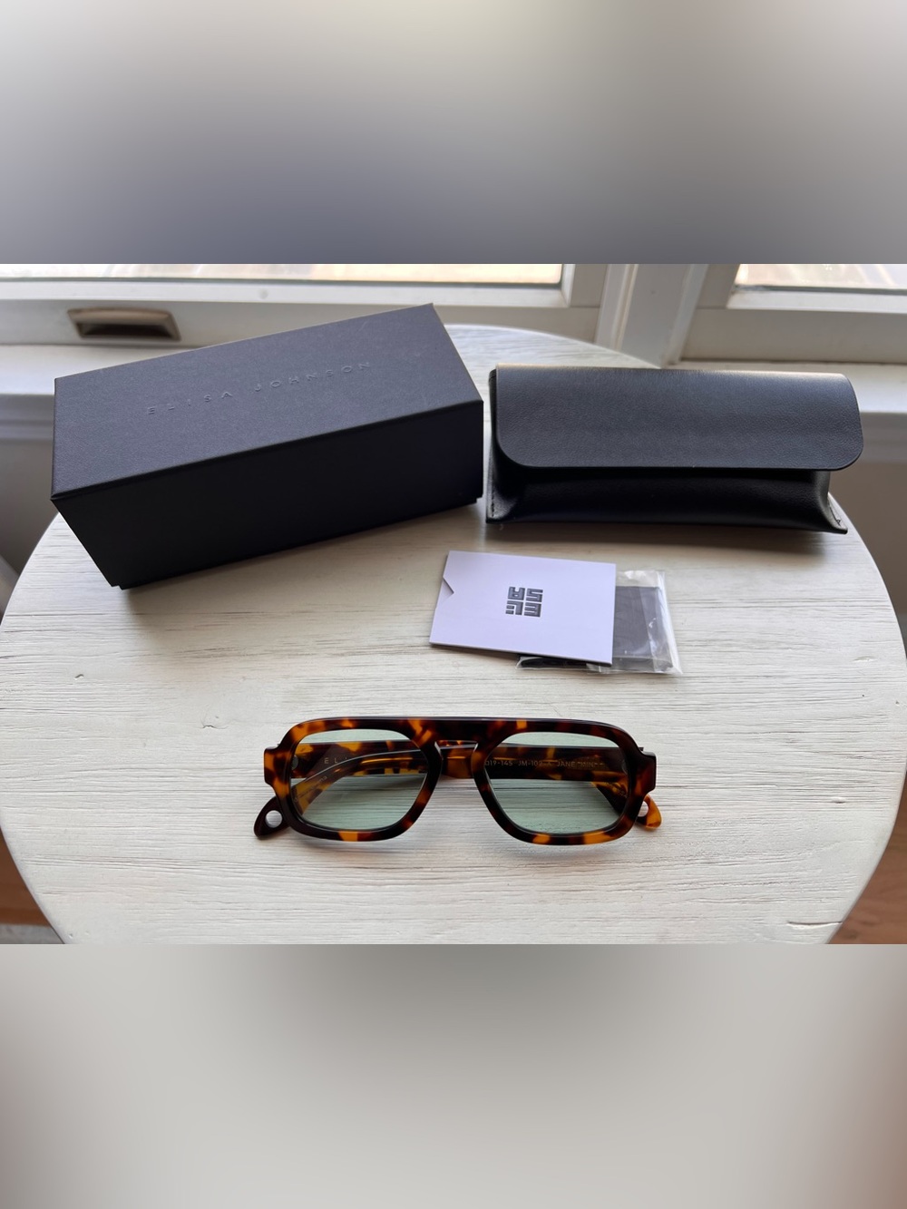 Brand New Elisa Johnson Jane Mini in Brown Tortoise